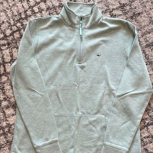 Vineyard Vines Mint Green Quarter-Zip Pullover